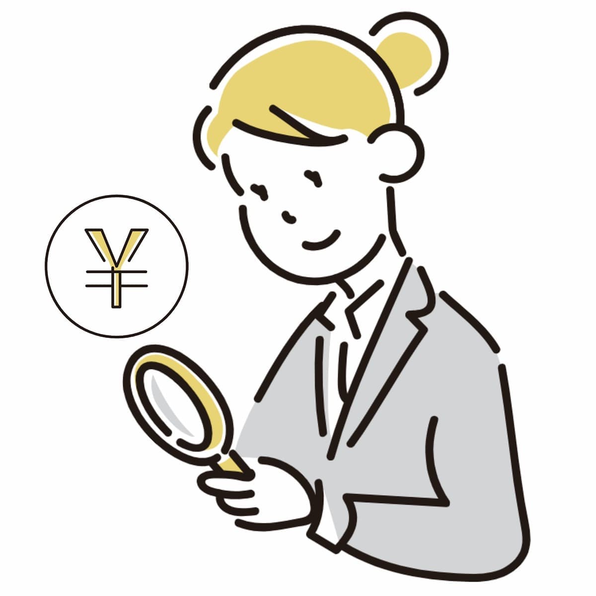 無料調査・査定のイラスト