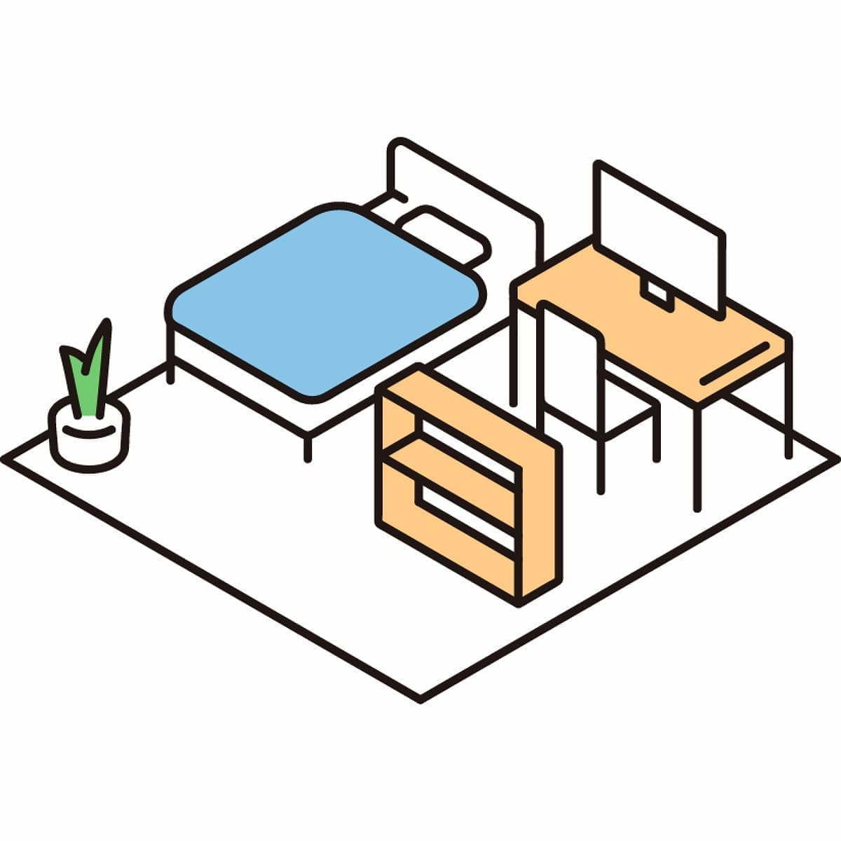 一部屋から管理委託OK‼のイラスト
