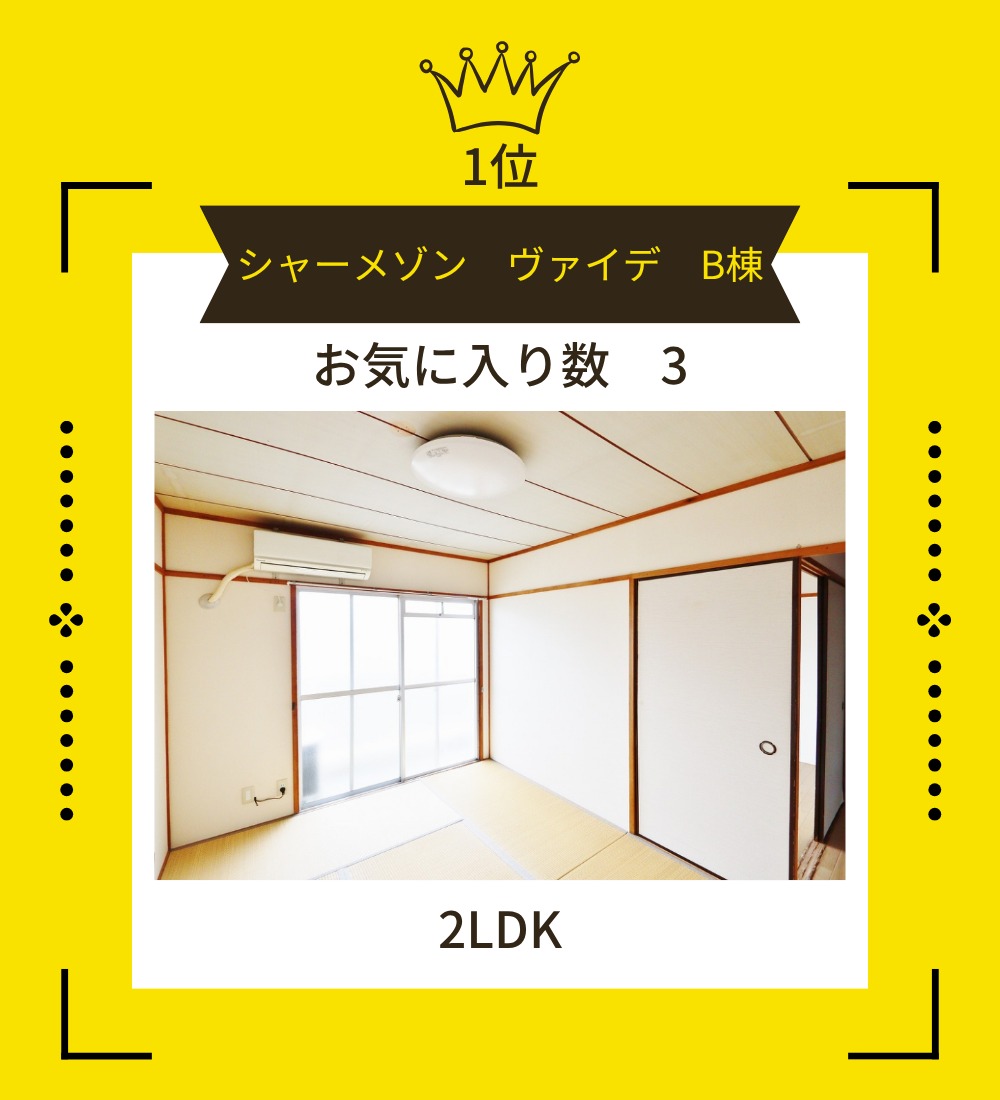 1位シャーメゾン ヴァイデB棟